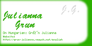 julianna grun business card